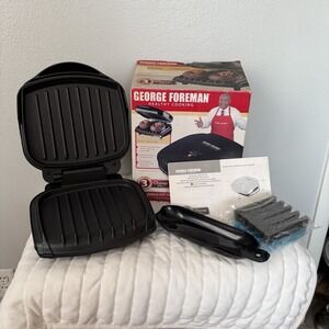 SOLD‎ DO NOT PURCHASE  Foreman Healthy Cooking CHAMP Grill Black Original #GR10B